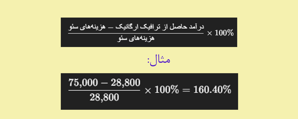 نرخ بازگشت سرمایه سئو
