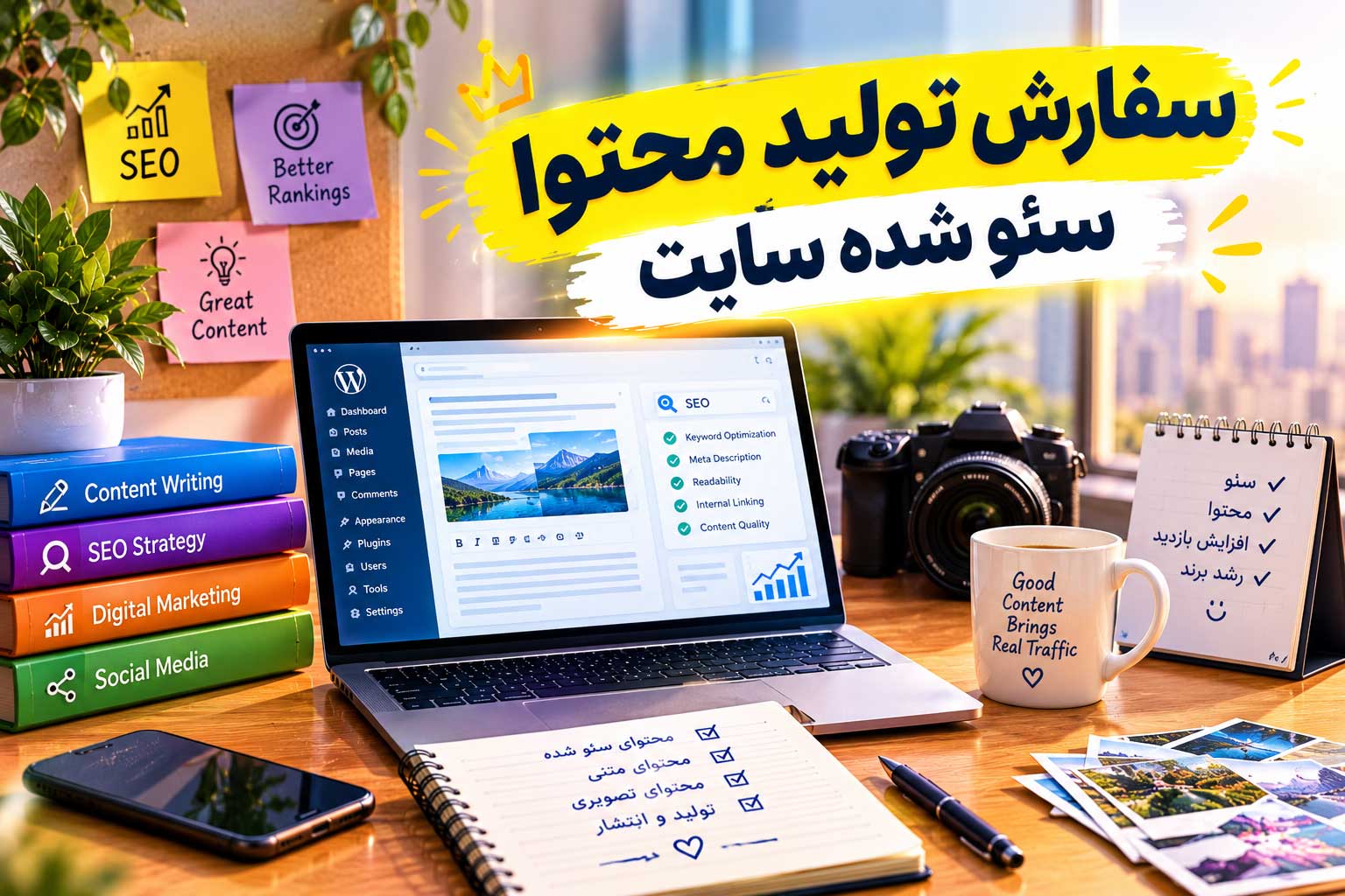 سفارش تولید محتوا سئو شده سایت